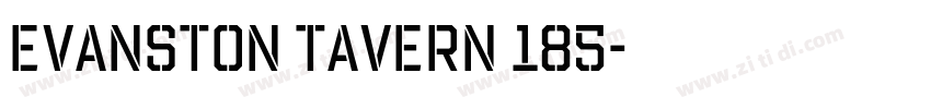 Evanston Tavern 185字体转换